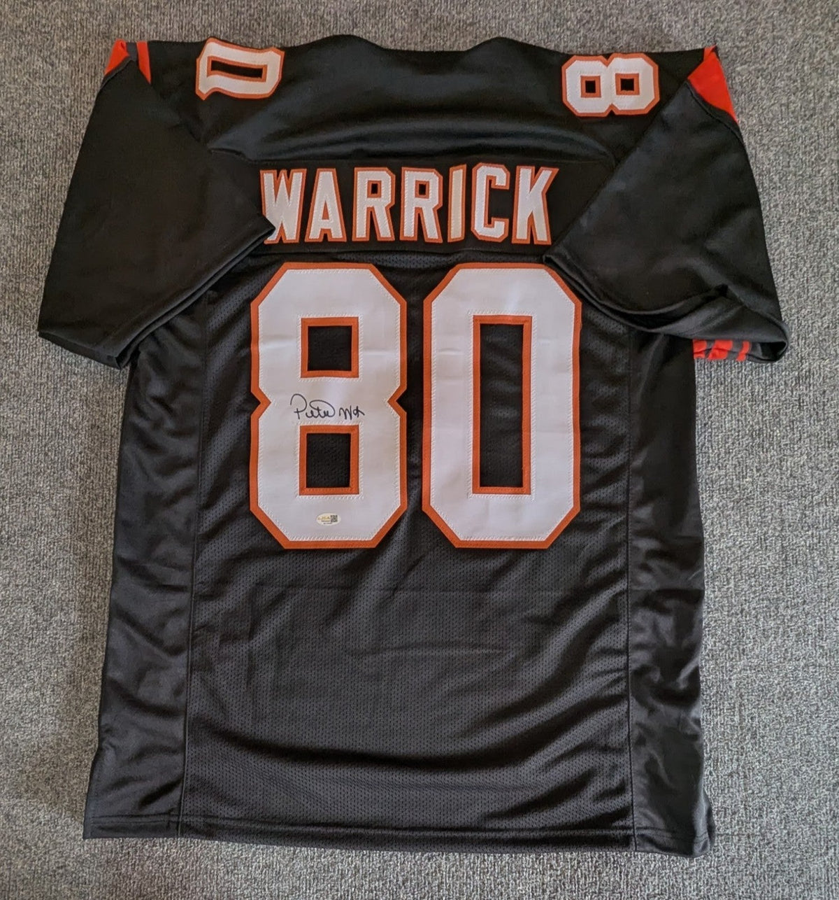 Cincinnati Bengals Peter Warrick Autographed Signed Jersey Jsa Coa