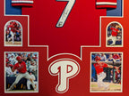 Framed Philadelphia Phillies Trea Turner Autographed Signed Jersey Beckett Holo