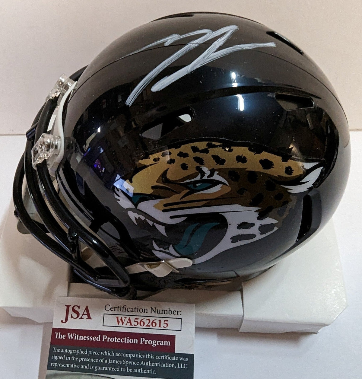 Jacksonville Jaguars Tyson Campbell Signed Speed Mini Helmet Jsa Coa