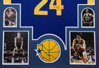 Framed Golden State Warriors Rick Barry Autographed Signed Jersey Jsa Coa