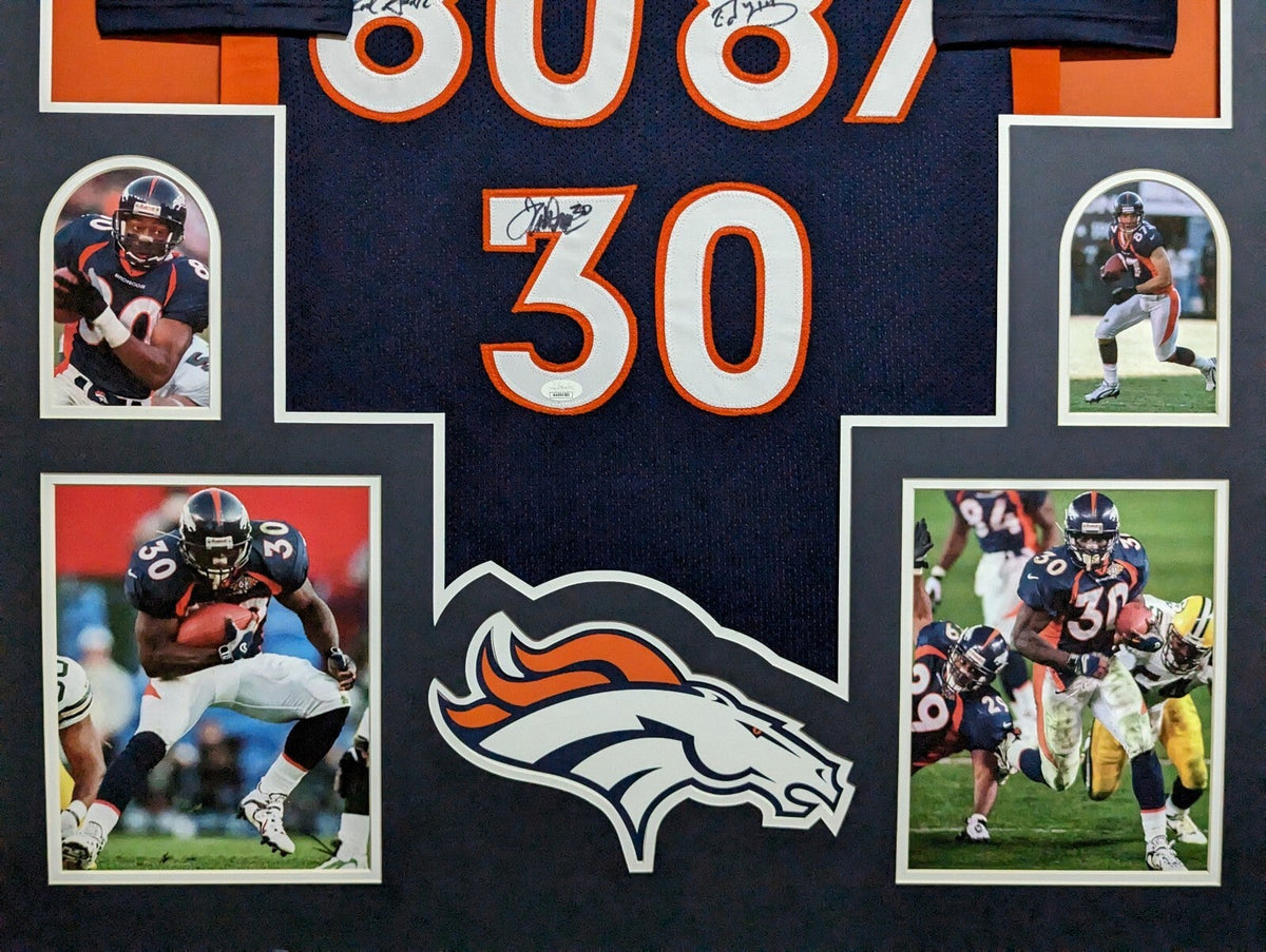 Framed Denver Broncos 2X Sb Champs 3X Autographed Signed Jersey Jsa Coa
