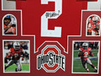 Framed Ohio State Buckeyes Jk Dobbins Autographed Signed Jersey Jsa Coa