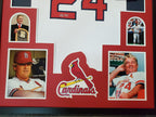 Framed St Louis Cardinals Whitey Herzog Autographed Signed  Jersey Jsa Coa