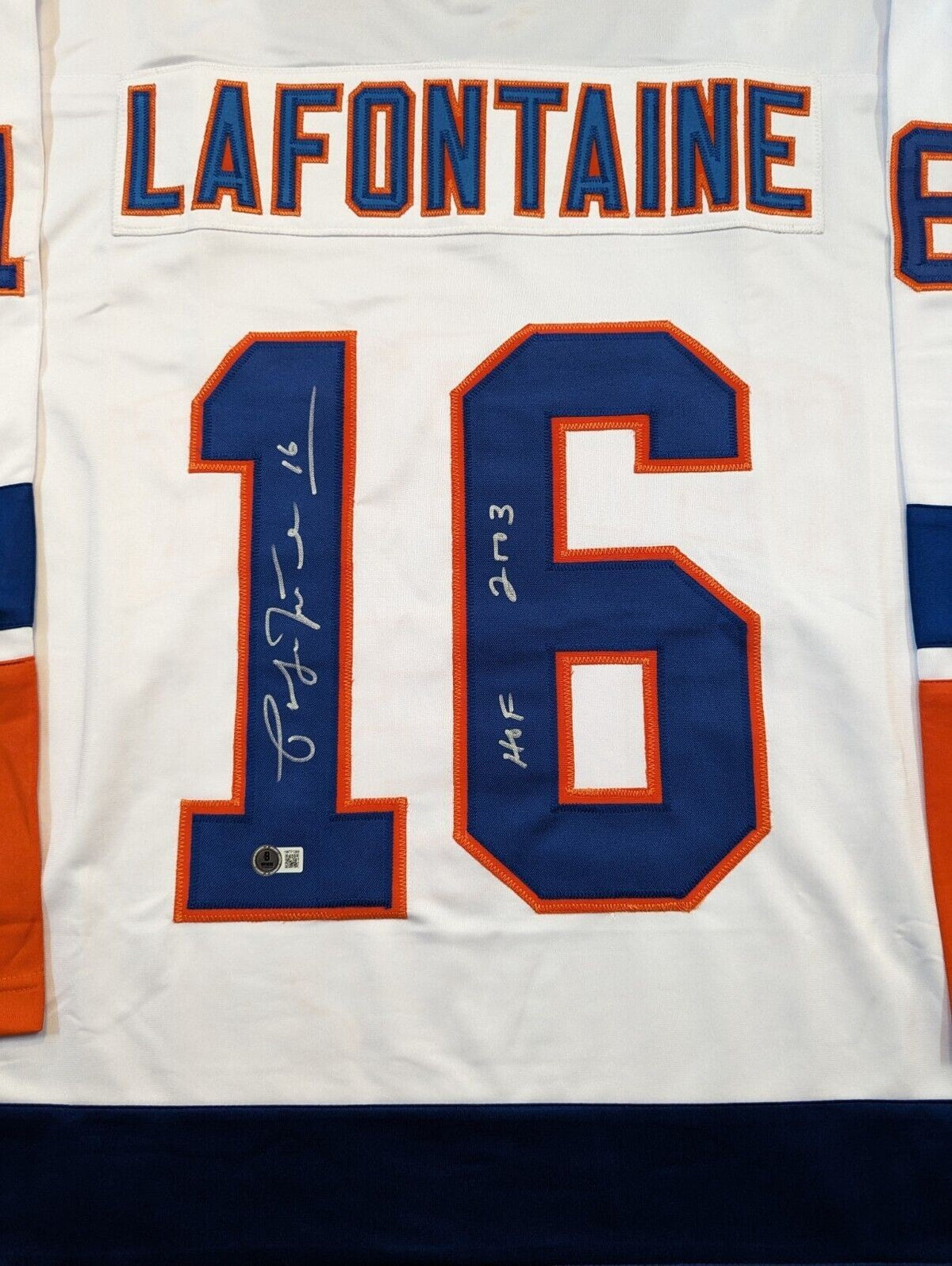 New York Islanders Pat Lafontaine Autographed Signed Inscribed Jersey Beckett