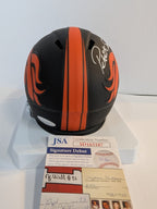 Denver Broncos Patrick Surtain Ii Signed Eclipse White Sig Mini Helmet Jsa Coa