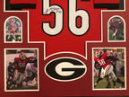 Framed Georgia Bulldogs Geno Atkins Autographed Signed Jersey Jsa Coa