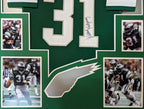 Framed Philadelphia Eagles Wilbert Montgomery Autographed Jersey Jsa Coa