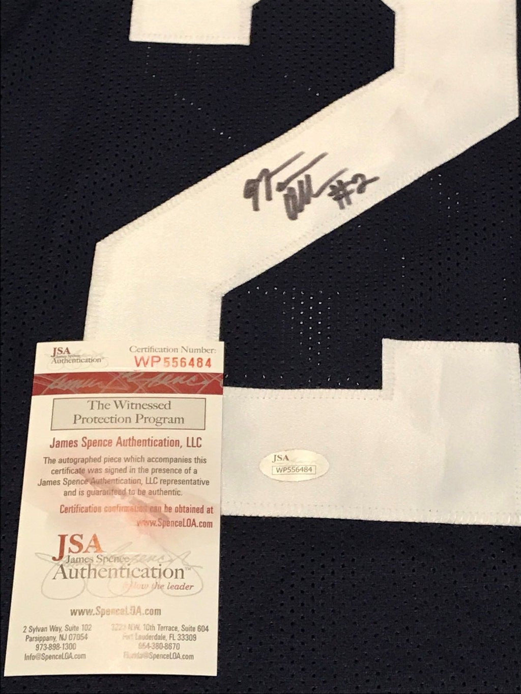 Marcus Allen Autographed Signed Penn State Jersey Jsa Coa