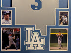 Framed Steve Sax Autographed Signed La Dodgers Jersey Jsa Coa