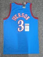 Philadelphia 76Ers Allen Iverson Autographed Signed Jersey Jsa Coa