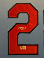 Framed St Louis Cardinals Nolan Arenado Autographed Jersey Beckett Holo