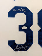 Framed Eric Gagne Autographed Signed La Dodgers Jersey Jsa Coa