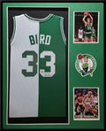 Framed Boston Celtics Larry Bird Autographed Signed Jersey Larry Bird Holo