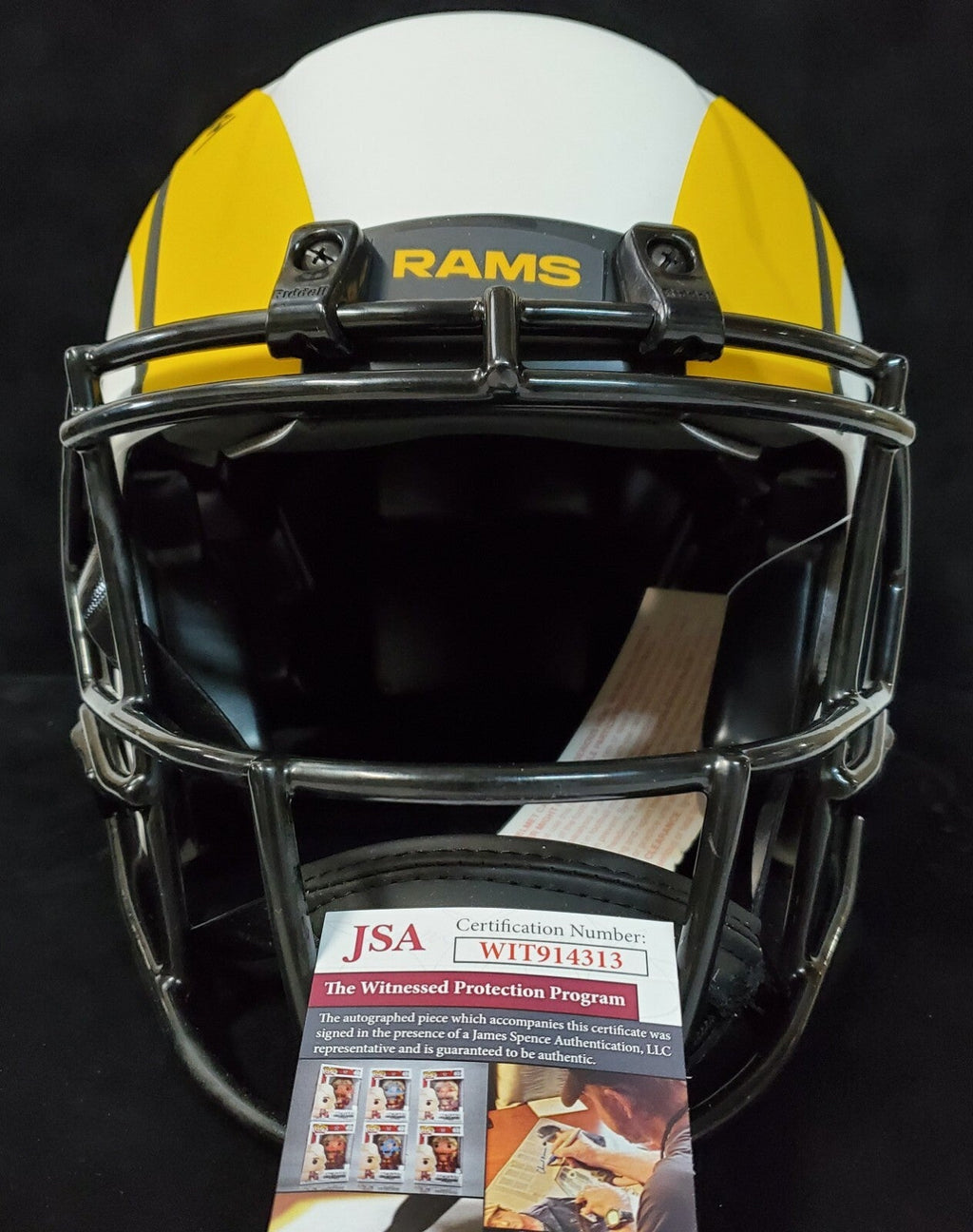 La Rams Jalen Ramsey Autograph Signed Full Size Authentic Lunar Helmet Jsa Coa