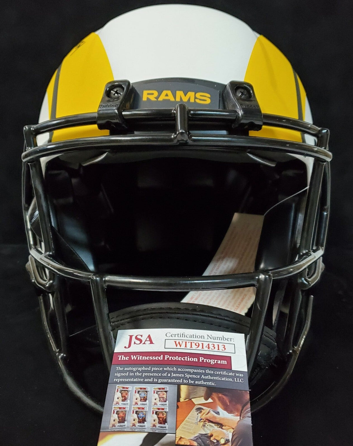 La Rams Jalen Ramsey Autograph Signed Full Size Authentic Lunar Helmet Jsa Coa