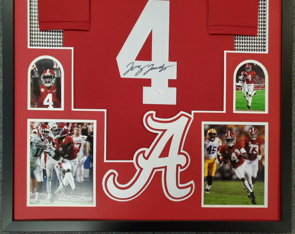Framed Jerry Jeudy Autographed Signed Alabama Crimson Tide Jersey Jsa Coa