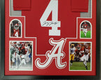 Framed Jerry Jeudy Autographed Signed Alabama Crimson Tide Jersey Jsa Coa