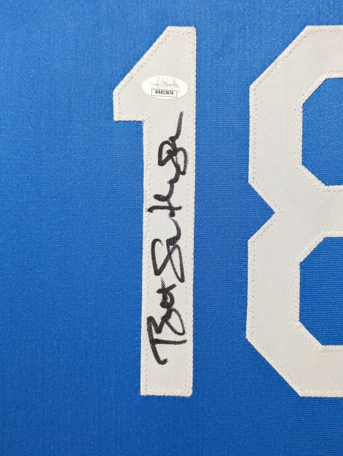 Framed Kansas City Royals Bret Saberhagen Autographed Signed Jersey Jsa Coa