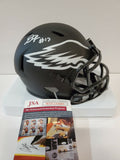 Travis Fulgham Signed Philadelphia Eagles Eclipse Mini Helmet Jsa Coa