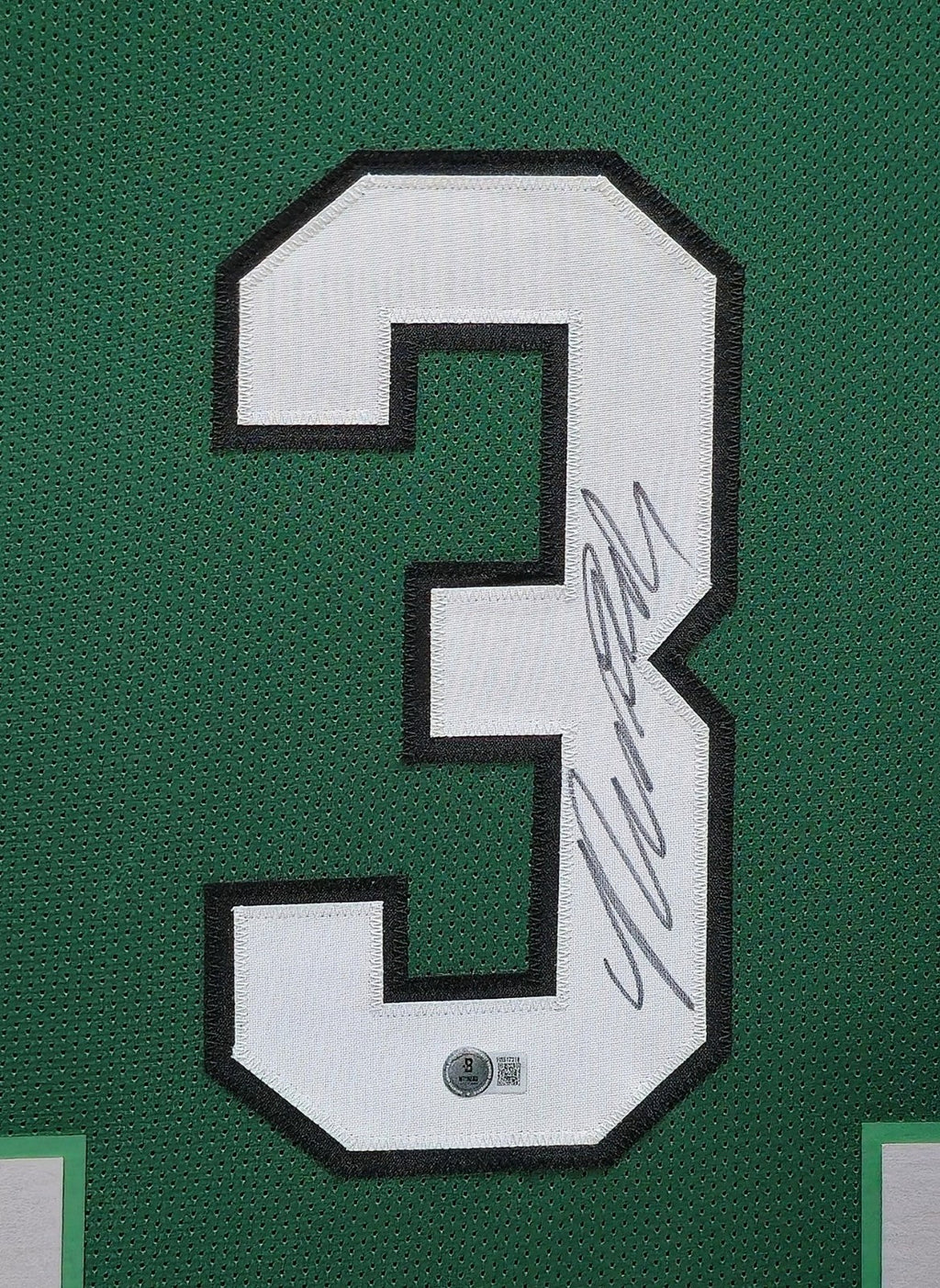 Framed Philadelphia Eagles Nolan Smith Jr Autographed Signed Jersey Beckett Holo
