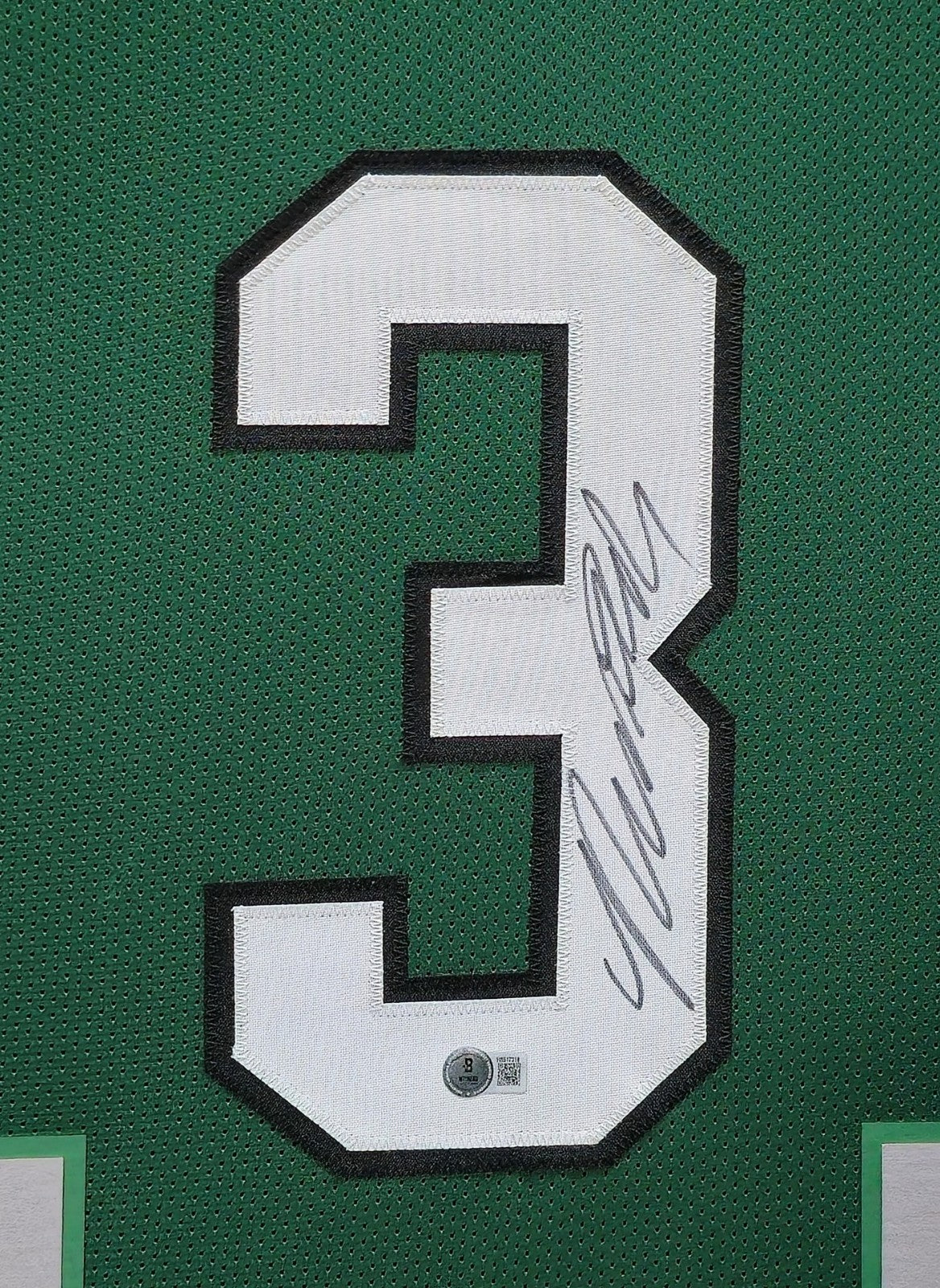 Framed Philadelphia Eagles Nolan Smith Jr Autographed Signed Jersey Beckett Holo