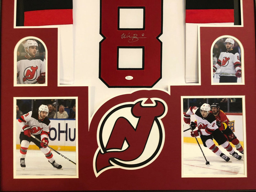 Framed New Jersey Devils Will Butcher Autographed Signed Jersey Jsa Coa