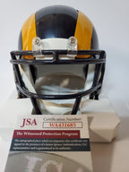 Los Angeles Rams Eric Weddle Signed Throwback Mini Helmet Jsa Coa