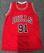 Chicago Bulls Dennis Rodman Autographed Signed Jersey Jsa Holo