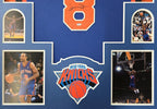 Framed New York Knicks Latrell Sprewell Autographed Inscribed Jersey Psa Coa