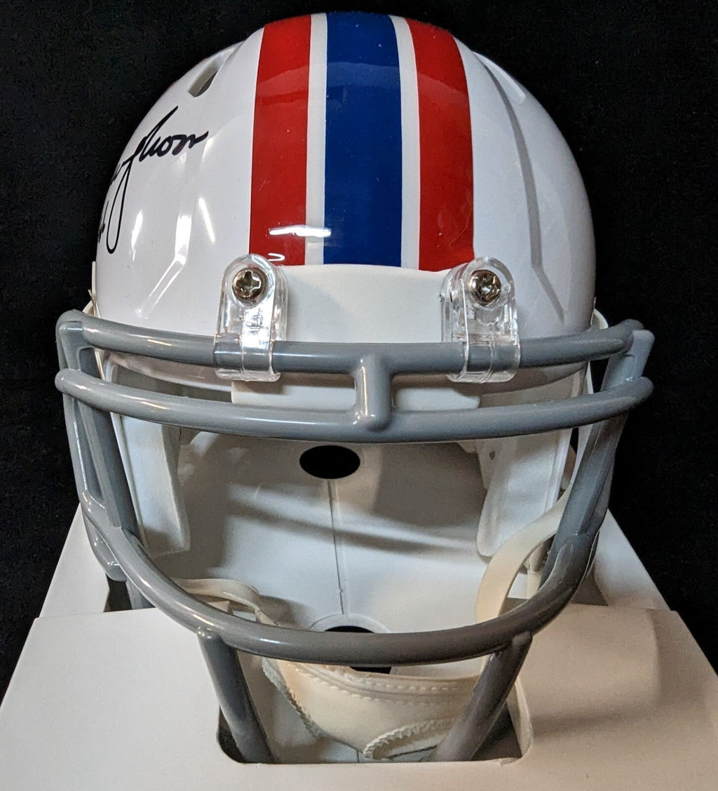 Warren Moon Autographed Signed Houston Oilers Speed Mini Helmet Beckett Holo