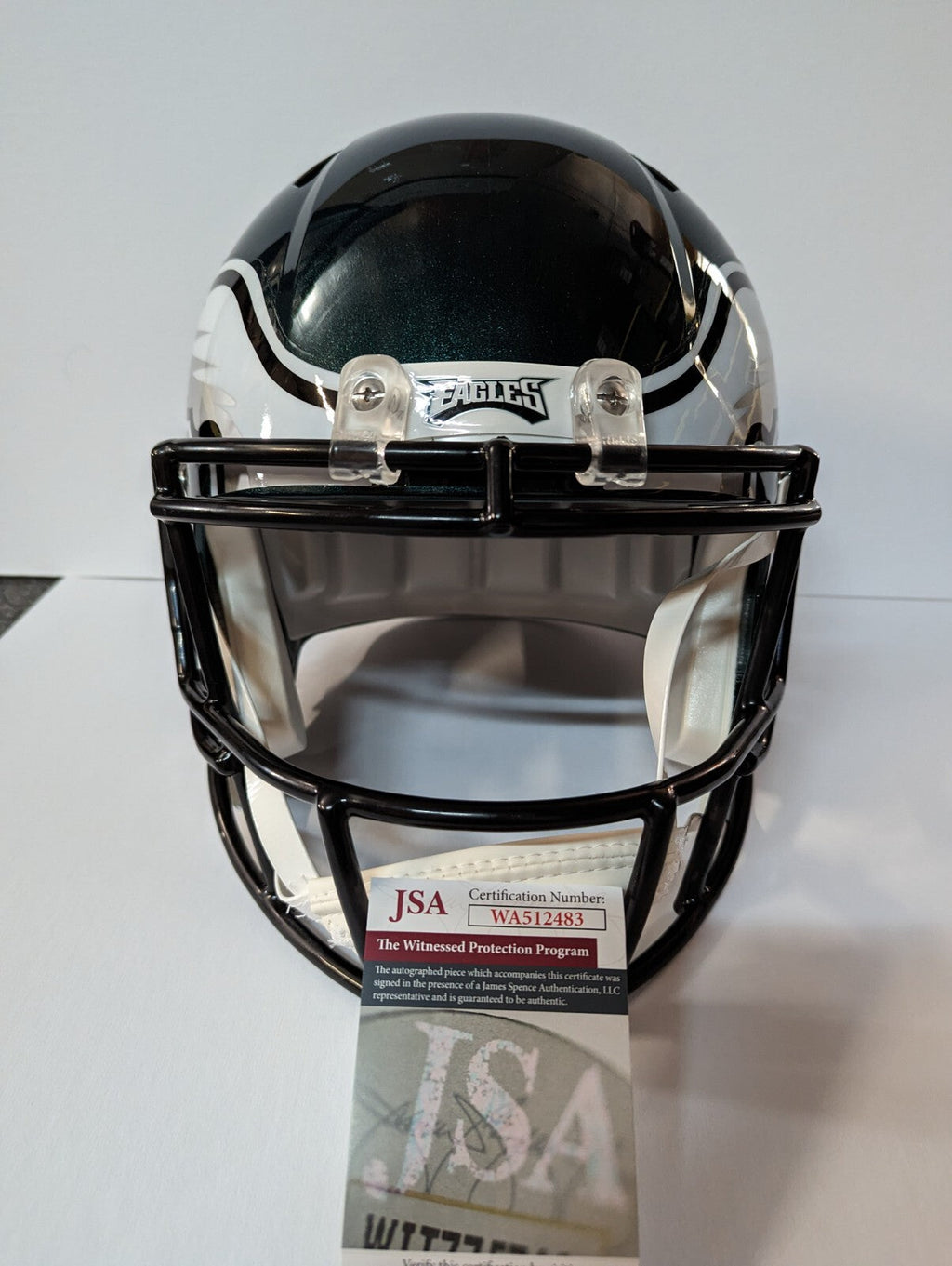 Philadelphia Eagles Fletcher Cox Signed Full Size Speed Replica Helmet Jsa Coa