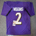 Baltimore Ravens Nate Wiggins Autographed Signed Jersey Jsa Coa
