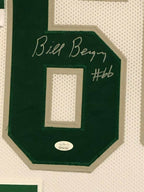 Framed Philadelphia Eagles Bill Bergey Autographed Signed Jersey Jsa Coa