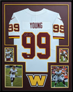 Framed Washington Chase Young Autographed Signed Nike Jersey Fanatics Holo