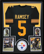 Framed Pittsburgh Steelers Jalen Ramsey Autographed Signed Jersey Jsa Holo