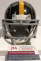 Pittsburgh Steelers Jack Ham Signed Inscribed "Hof 88" Speed Mini Helmet Jsa Coa
