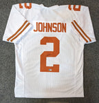 Texas Longhorns Roschon Johnson Signed Autographed Jersey Beckett Holo