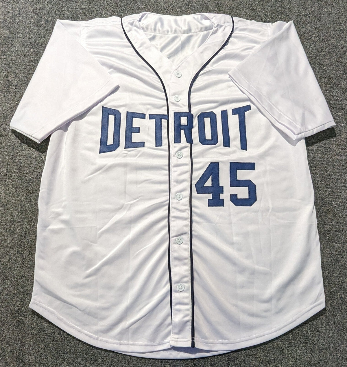 Detroit Tigers Cecil Fielder Autographed Signed Jersey Beckett Holo