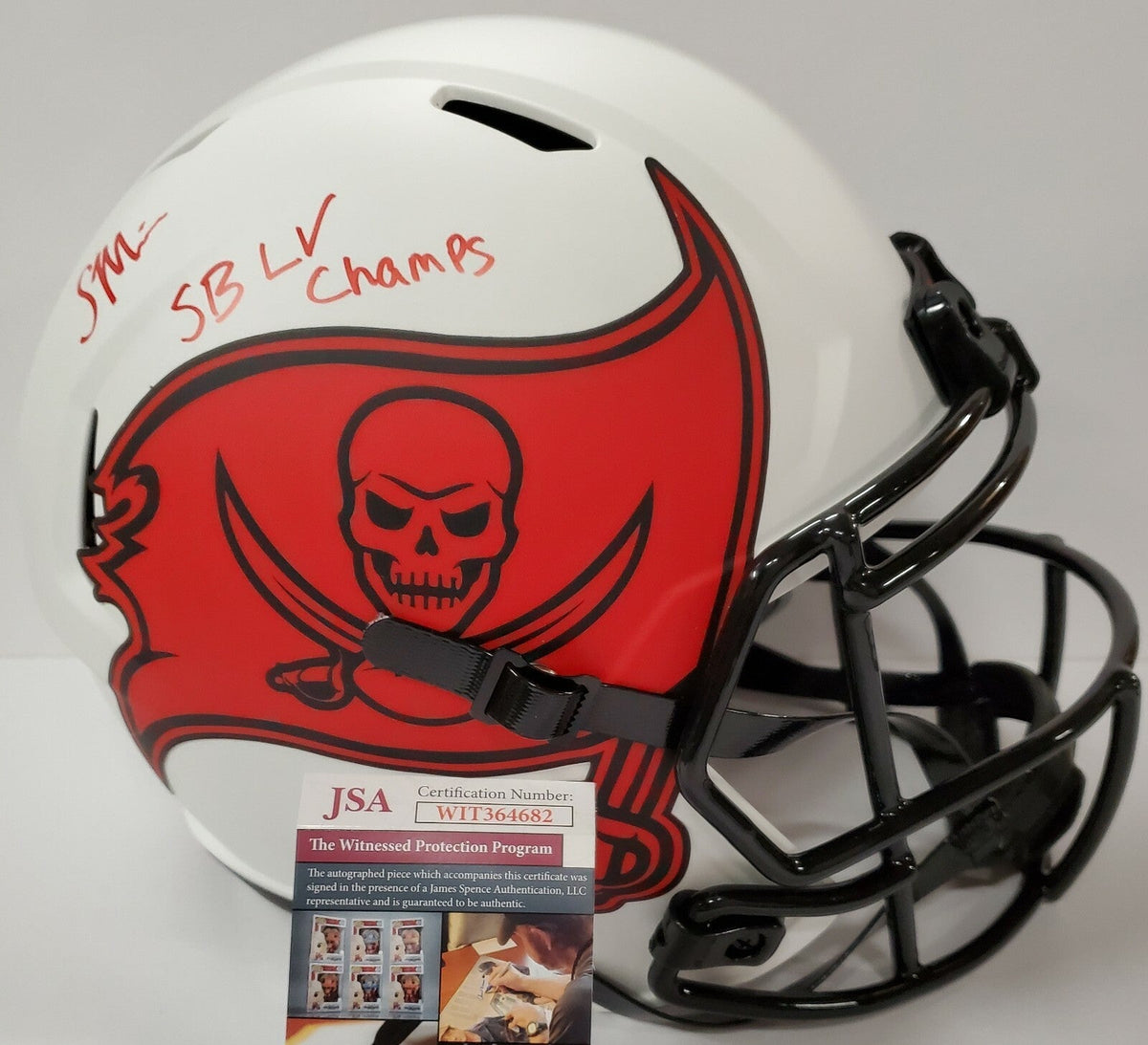 Scotty Miller Signed Tampa Bay Buccaneers Full Sz Rep Lunar Eclip Helmet Jsa Coa