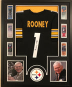 Framed Dan Rooney Autographed Signed Pittsburgh Steelers Jersey Jsa Coa