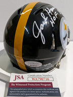 Pittsburgh Steelers Jack Ham Signed Inscribed "Hof 88" Speed Mini Helmet Jsa Coa