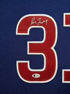 Framed Chicago Cubs Greg Maddux Autographed Signed Jersey Beckett Coa