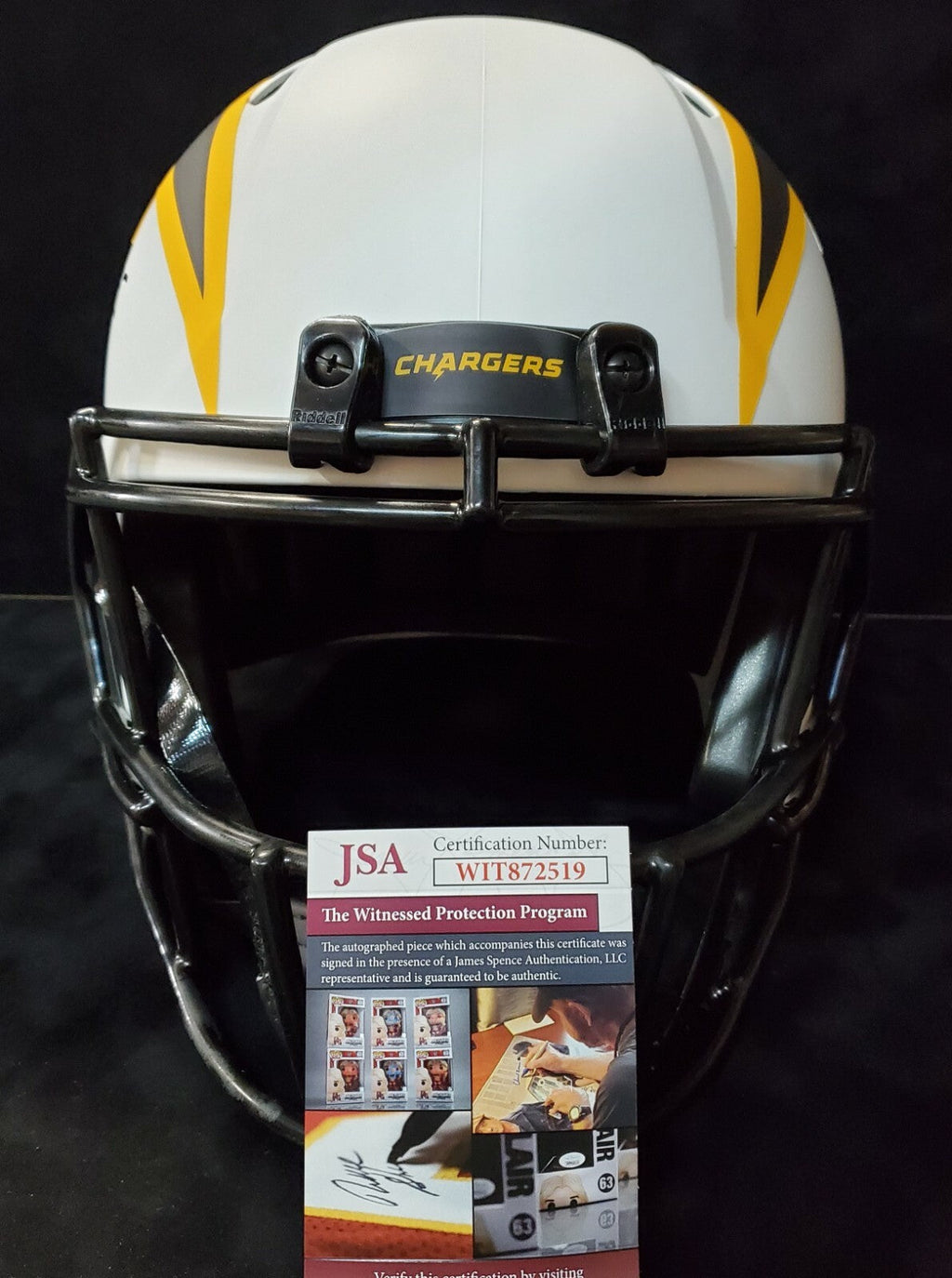 San Diego Chargers Antonio Gates Signed Full Size Lunar Rep Helmet Jsa Coa