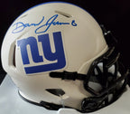 Daniel Jones Autographed Signed New York Giants Lunar Mini Helmet Beckett Holo