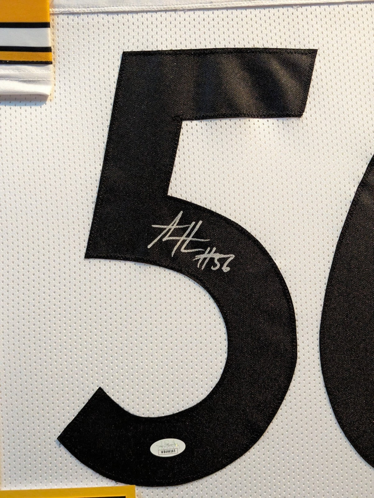 Framed Pittsburgh Steelers Alex Highsmith Autographed Signed Jersey Jsa Coa