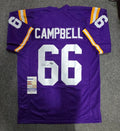 Lsu Tigers Will Campbell Autographed Signed Jersey Jsa Coa