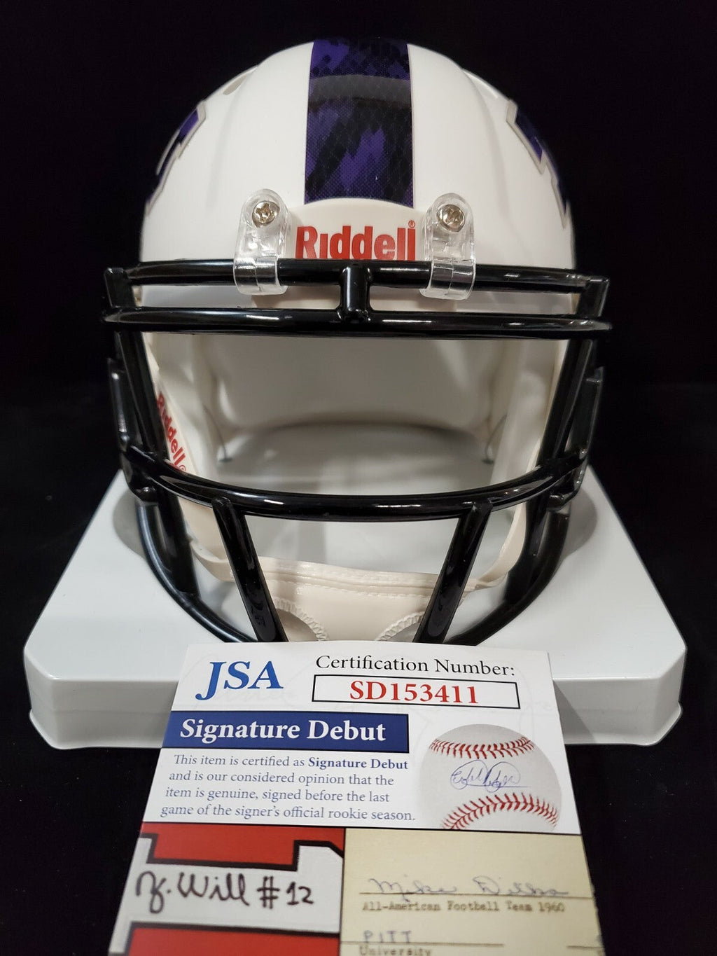 Tcu Horned Frogs Tre'von Moehrig Autographed Speed Mini Helmet Jsa Coa