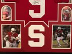 Framed Dalton Schultz Autographed Signed Stanford Cardinals Jersey Jsa Coa