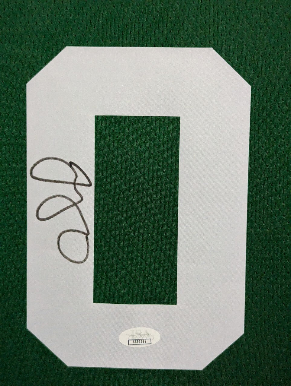 Framed In Suede Boston Celtics Jayson Tatum Autographed Jersey Jsa Coa