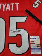 Georgia Bulldogs Devonte Wyatt Autographed Signed Jersey Jsa  Coa